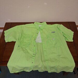 Columbia Fishing Shirt, Green, XL